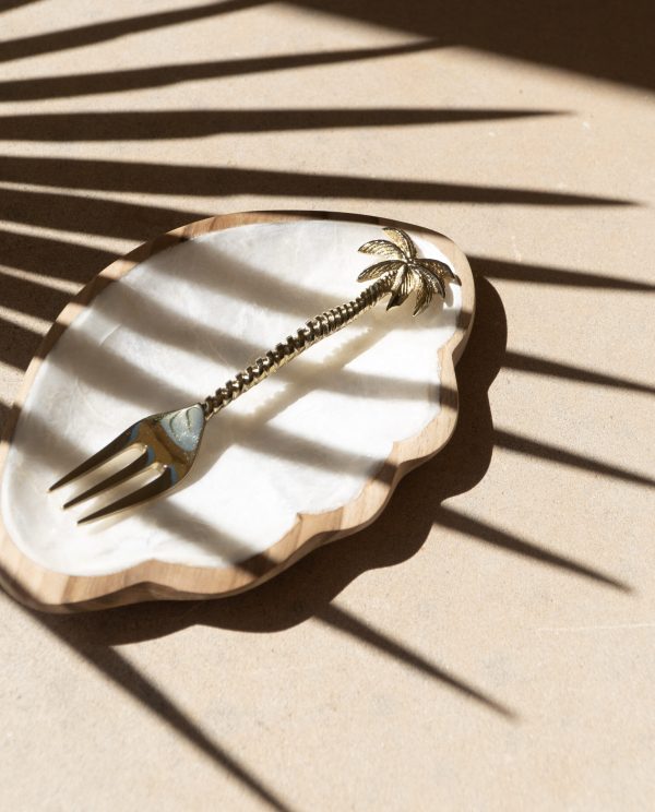 Premium Small Dessert Fork Palm Tree