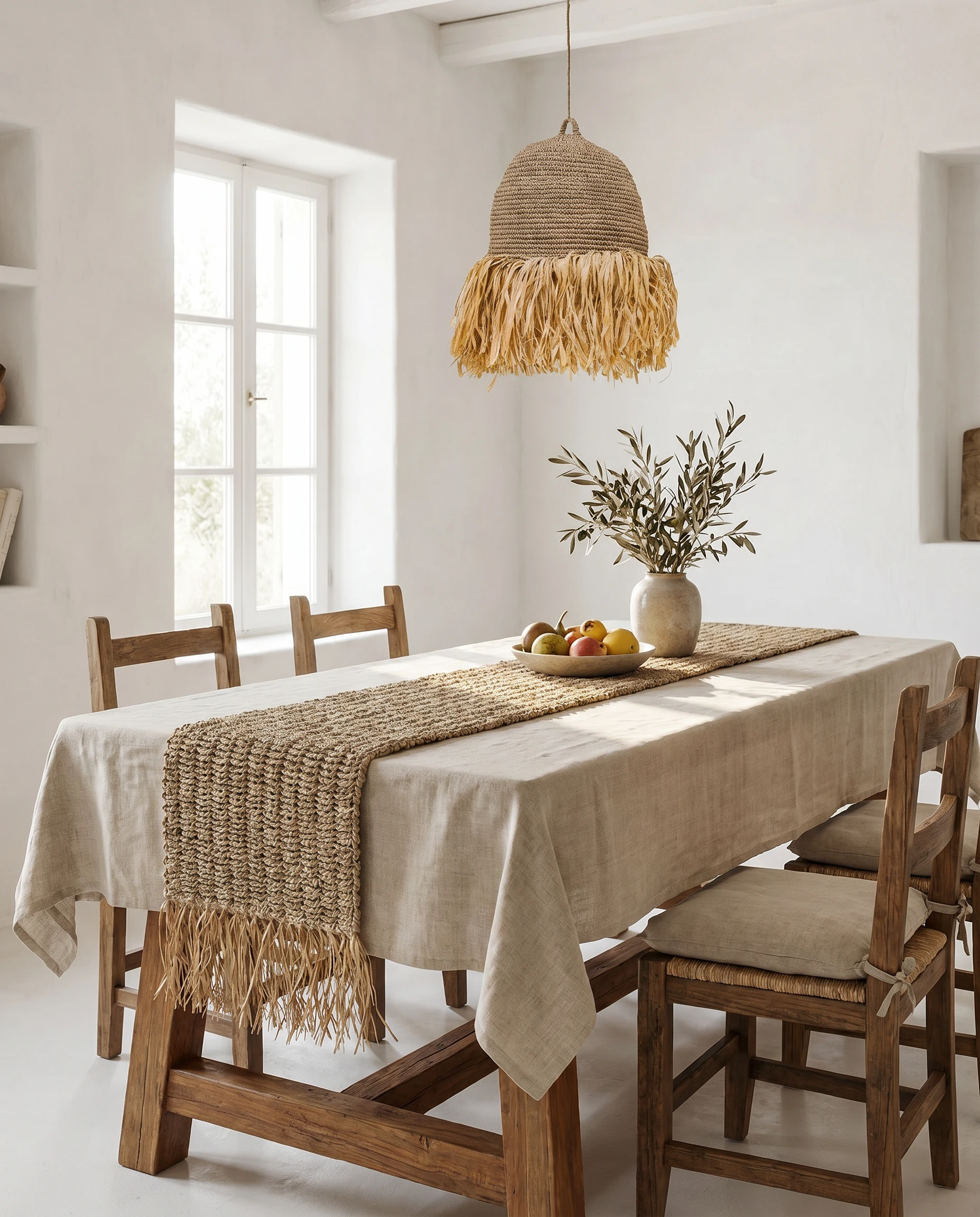 Raffia and Seagrass Table Runner